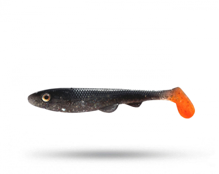 Boni Baits HappySlim 18cm, 55g - Black Silver Hot Tail i gruppen Fiskedrag / Gäddjiggar hos Örebro Fiske & Outdoor AB (Boni Baits Slim 18 cm-1)